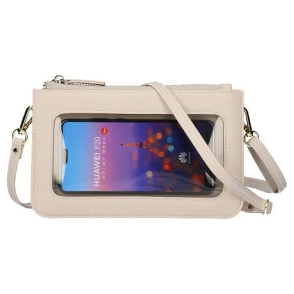 "Sac Horisontell - KSIX - Beige - PU - 20 cm x 13 cm - Mix"