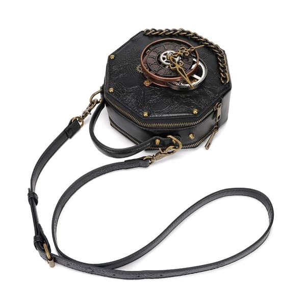 INF Sekskantet veske med lenke - edgy stil, hverdagssjarm