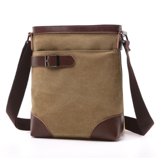 INF Crossbody-taske i lærred til kvinder, afslappet skuldertaske