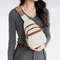 Pikkukuva 5 / 5: INF Tyylikäs värilohkoinen crossbody-laukku naisille