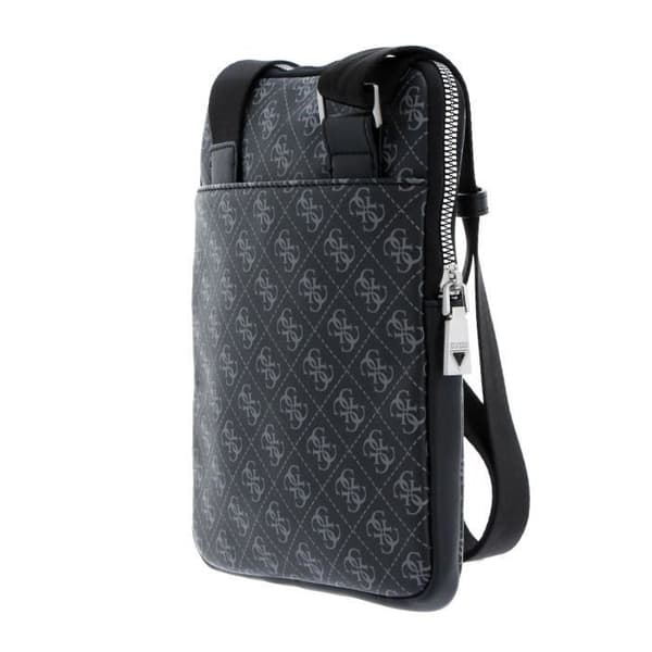GESS Dan Logo Mini Flat Crossbody Svart [99994]