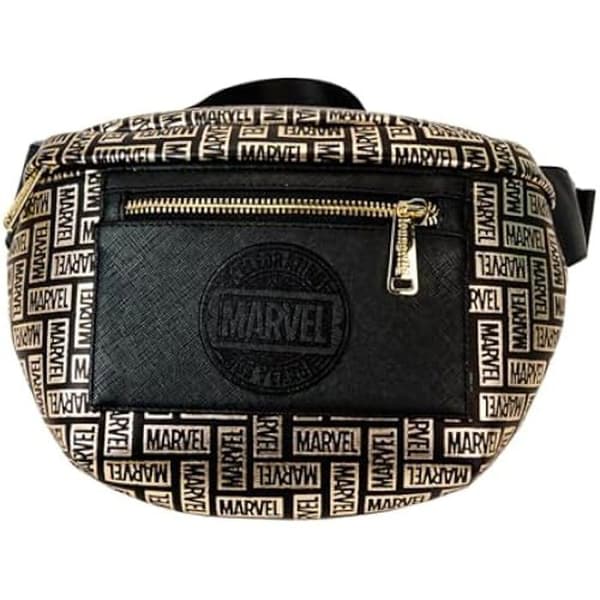 Bältesväska - LOUNGEFLY - Marvel-logotyp - Syntetiskt Saffiano-läder - Fullzip - Unisex