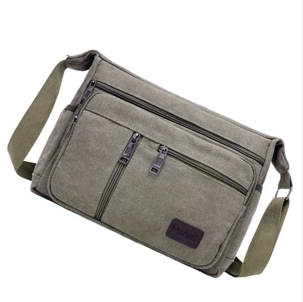 INF Herre Crossbody-taske i kanvas - Stilfuld og praktisk skuldertaske