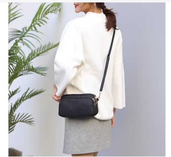 INF Nylon Crossbody Veske for kvinner, lett og vanntett