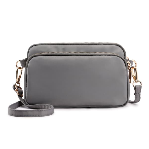 INF Nylon Crossbody Veske for kvinner, lett og vanntett Grå