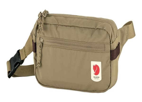 Fjällräven Brun bältesväska för kvinnor och män High Coast Hip Pack Clay 262072