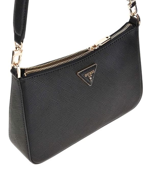 GUESS Axelväska svart för kvinnor - Eco Gloriana Girlfriend Satchel Bag 290551