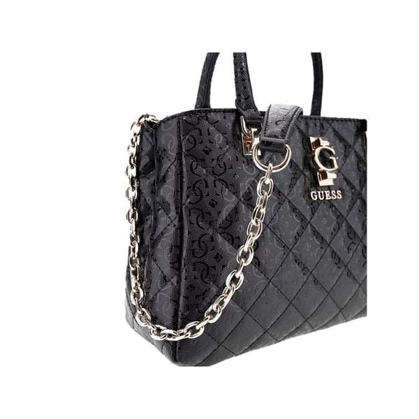 Axelväska - GUESS - Adelard Dome Satchel - Svart - 100% polyuretan - 29x19x9 cm