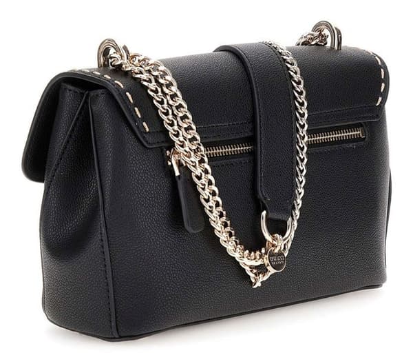 GUESS Axelväska svart för kvinnor - Nastra Convertible Xbody Flap Bag 296916