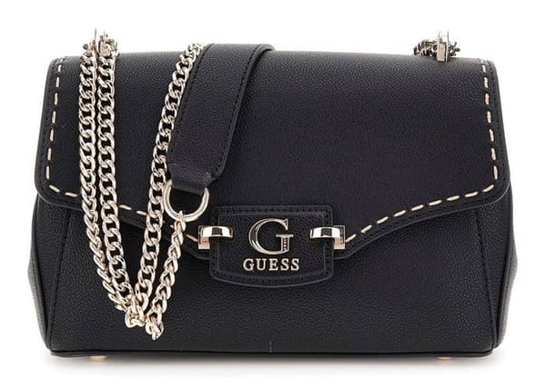 GUESS Axelväska svart för kvinnor - Nastra Convertible Xbody Flap Bag 296916