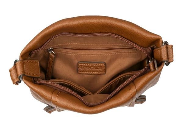 TOM TAILOR Axelväska Beca Cross Bag M Cognac ljusbrun för kvinnor
