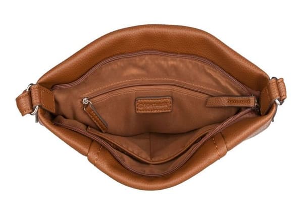 TOM TAILOR Axelsäck Beca Hobo Bag M Cognac brun för kvinnor