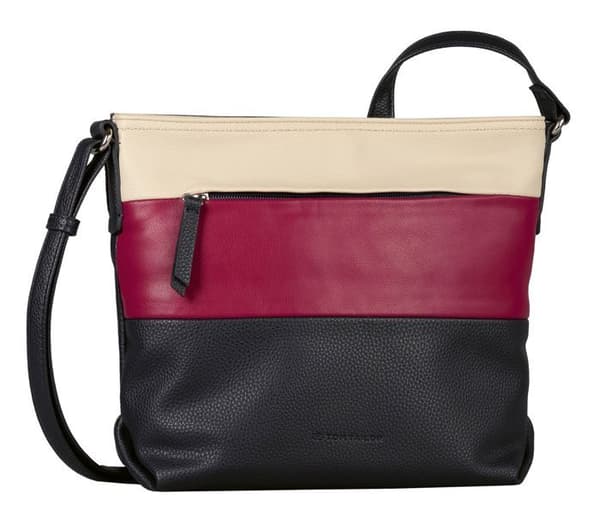 TOM TAILOR Axelremsväska Nicolina Cross Bag M Blandad Blå mörkblå bär till kvinna