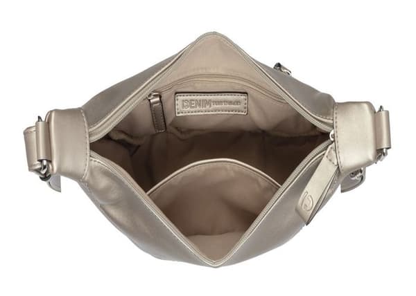 TOM TAILOR Axellväska taupe för kvinnor - Liriel Cross Bag M Platin 296162