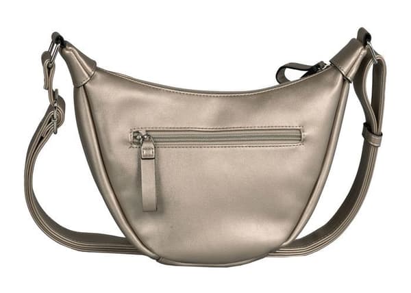 TOM TAILOR Axellväska taupe för kvinnor - Liriel Cross Bag M Platin 296162