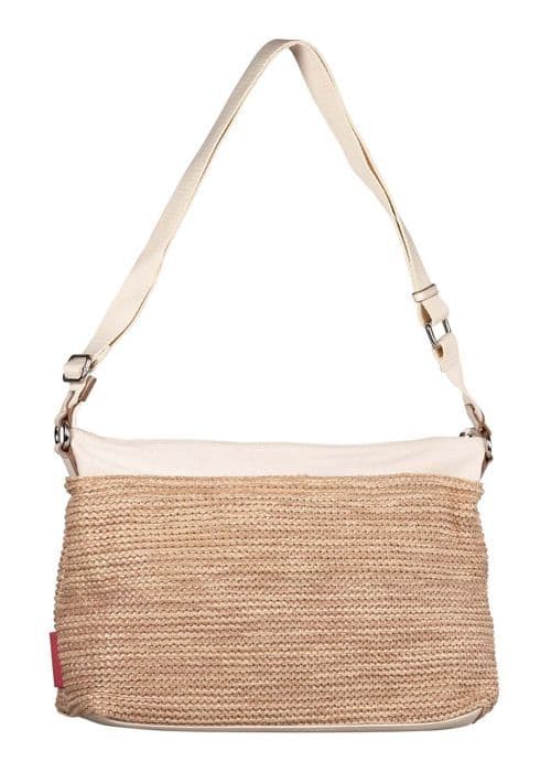 TOM TAILOR Beige crème axelväska för kvinnor - Vicky Hobo Bag M Mixed Beige 295713