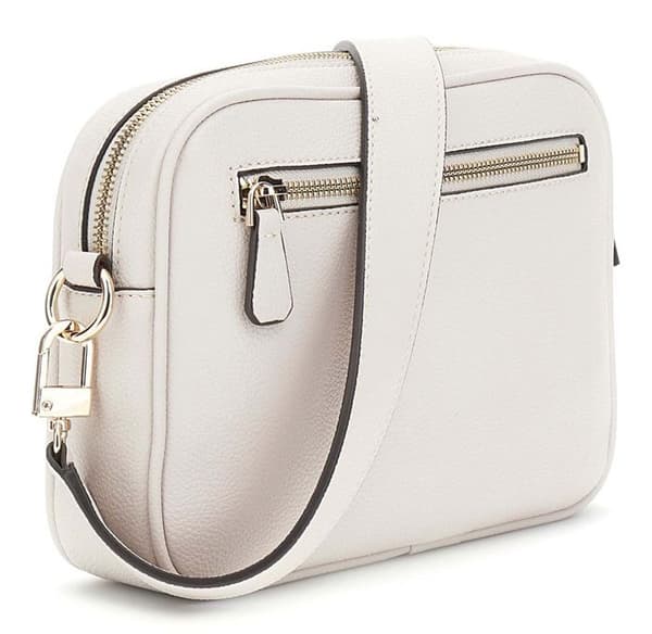 GUESS Axellväska i ljusgrått för kvinnor - Meridian Girlfriend Kamera väska S Ivory 294519
