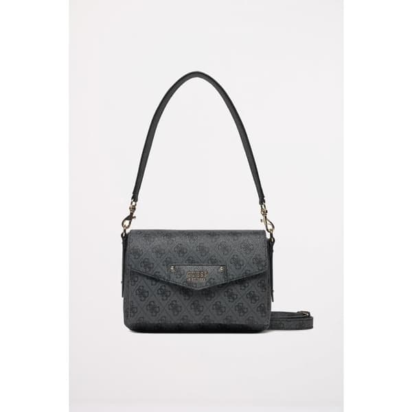 Säck för axel - GUESS - Eco Brenton Flap - Mörkblå - Svart - 100% polyuretan