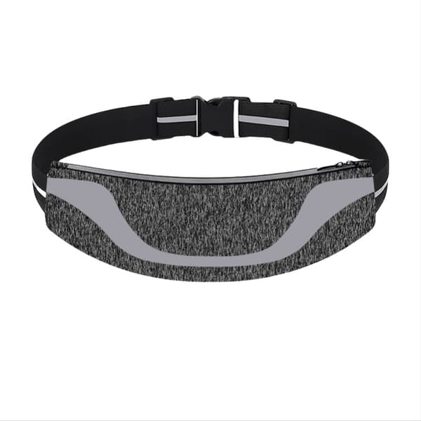 INF Løpebelte med midjepakke for menn og kvinner, vannavstøtende løpeveskebelte for iPhone 14 Pro Max Samsung Pixel Grå