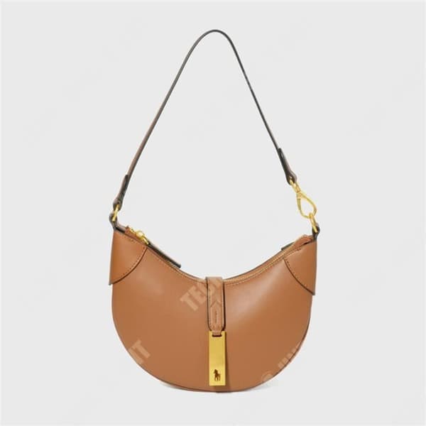 TD® One Shoulder Messenger Läder Tygväska Crescent Saddle Mode Ryggsäck Armhåla Dumpling Croissant Bag Damväska