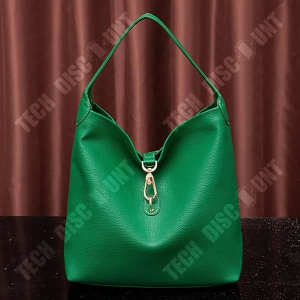 TD® PU-väska för damer Grain Pebble Mönster Ficka Axel Underarm Väska Stor kapacitet Bag Retro Dumpling Ryggsäck