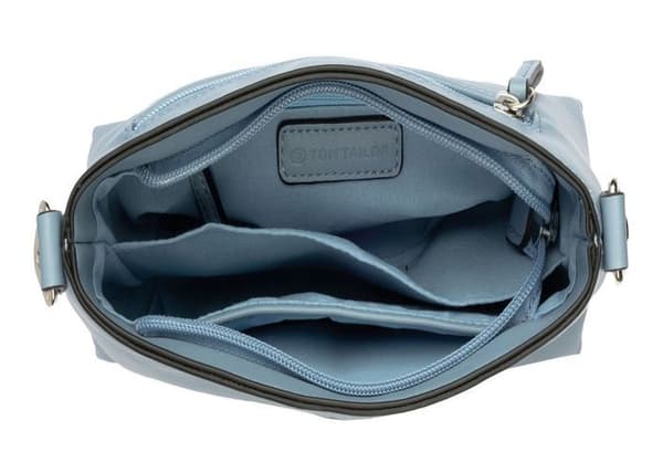TOM TAILOR Axelkasse i ljusblått för kvinnor - Poppy Cross Bag S Mid Blue 295787