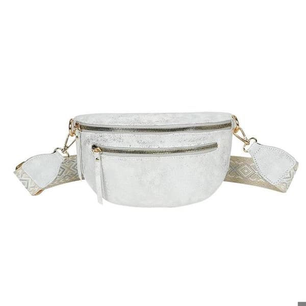 Sac banan för kvinnor med frottéeffekt Gallantry silver