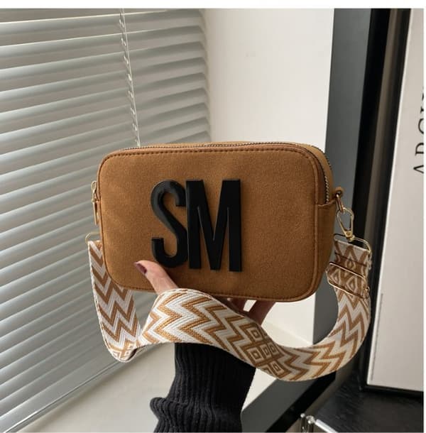 INF Snygg Brun Crossbody-väska för Kvinnor - Kameraväska Design