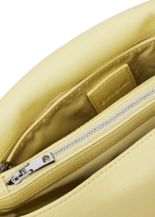 Desigual Gul axelväska för kvinnor - Venecia 3.0 Fant Across Body Bag Amarillo Pastel 300174
