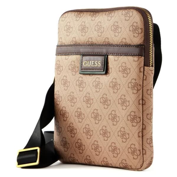 GUESS Vezzola Crossbody Flat Bag Brown [119868] - axelväska crossbody väska