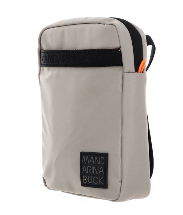 Axelväska - MANDARINA DUCK - Warrior Small Crossover - Beige - 100% nylon - 21x27x6 cm