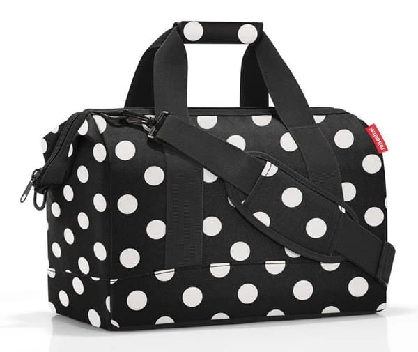 Axelväska - reisenthel - Allrounder M - Dots White - 40x32x24 cm - 843 g