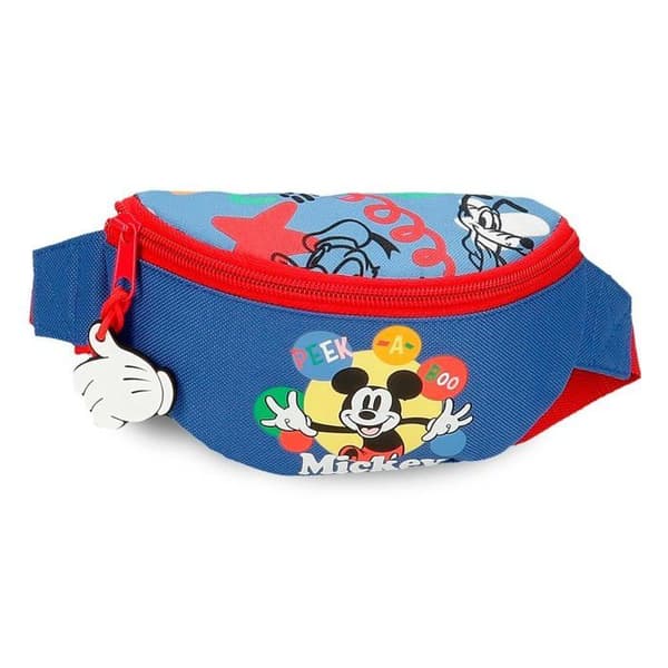 Banane Disney - 4224641 - Joumma Mickey Peek a Boo Midjeväska Blå 27 x 11 x 6,5 cm Polyester L, Blå, Midjeväska
