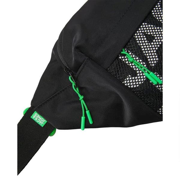 Banane Jack - jones - 12233476 - Jacashford Sportväska i Mesh, Banan Man, Svart/Detaljer: Grön från Island, One Size