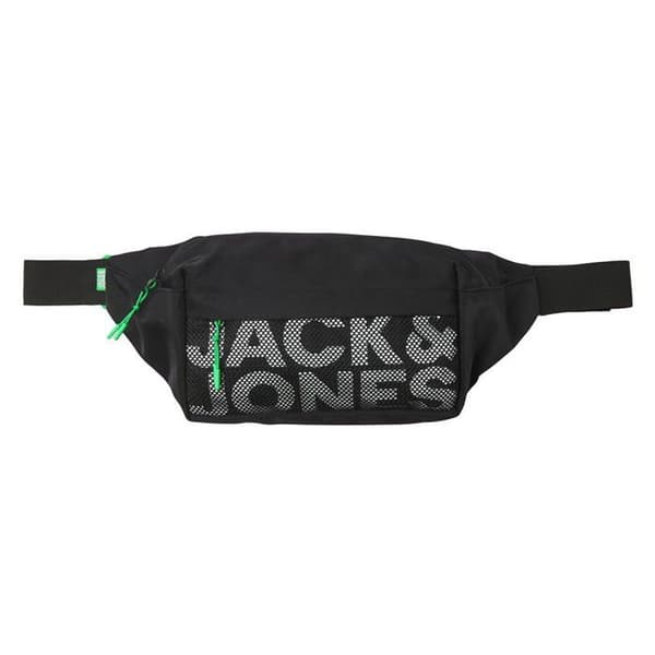 Banane Jack - jones - 12233476 - Jacashford Sportväska i Mesh, Banan Man, Svart/Detaljer: Grön från Island, One Size