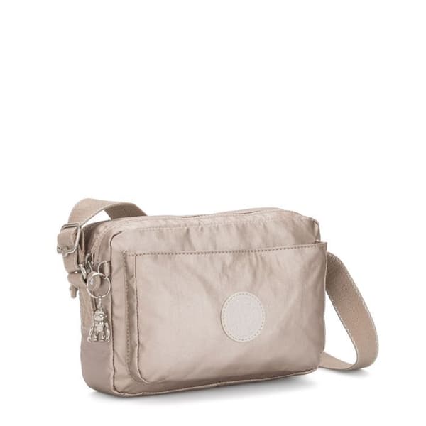 Crossbody axelväska - kipling - Basic Plus Abanu Crossbody M - Beige - 100% polyamid - 245 g