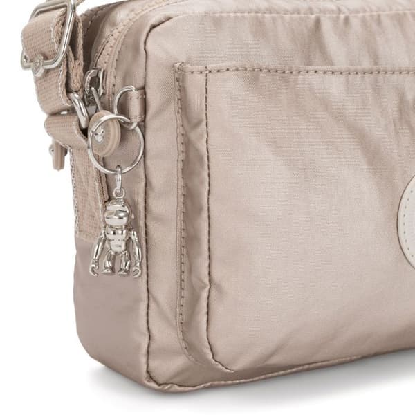 Crossbody axelväska - kipling - Basic Plus Abanu Crossbody M - Beige - 100% polyamid - 245 g