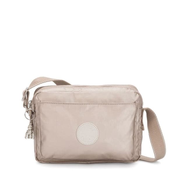Crossbody axelväska - kipling - Basic Plus Abanu Crossbody M - Beige - 100% polyamid - 245 g