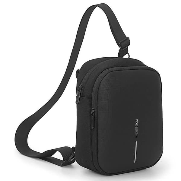 XDDESIGN Boxy Sling 16 cm Axelväska - Svart - Vattenflaskfack