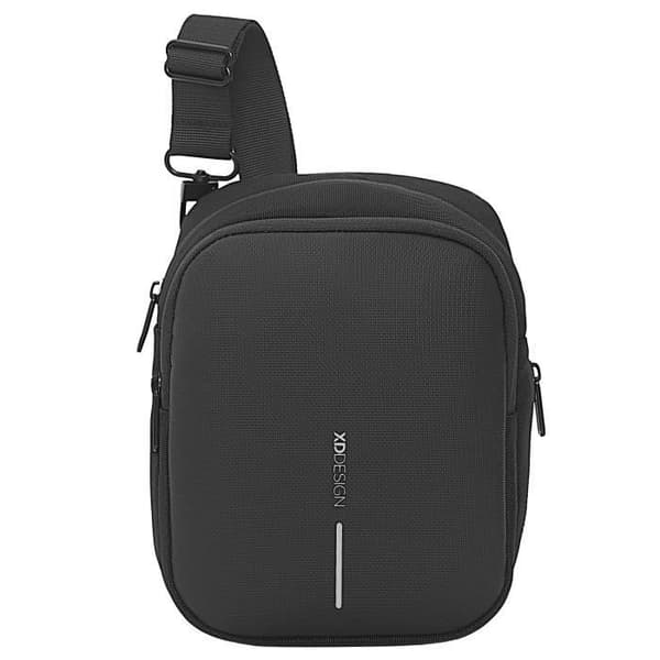 XDDESIGN Boxy Sling 16 cm Axelväska - Svart - Vattenflaskfack
