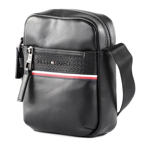 TOMMY HILFIGER 1985 PU Mini Reporter Black [187528] - axelväska med rem, väska