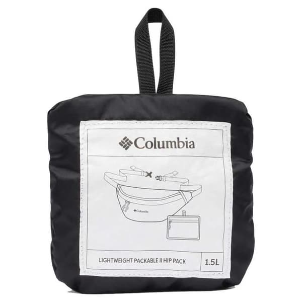 Säcks Banane - Columbia - Lätt Vikt Packbar - Justerbart Bälte - Nylon - Svart