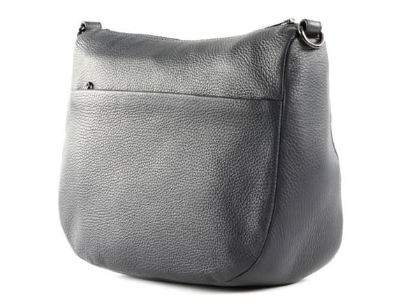 Axelväska - MANDARINA DUCK - Mellow Leather Hobo Bag - Koläder - Mörkblå - 29x22x11 cm