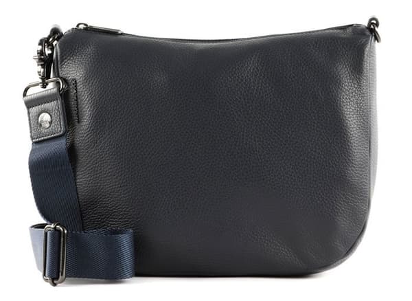 Axelväska - MANDARINA DUCK - Mellow Leather Hobo Bag - Koläder - Mörkblå - 29x22x11 cm