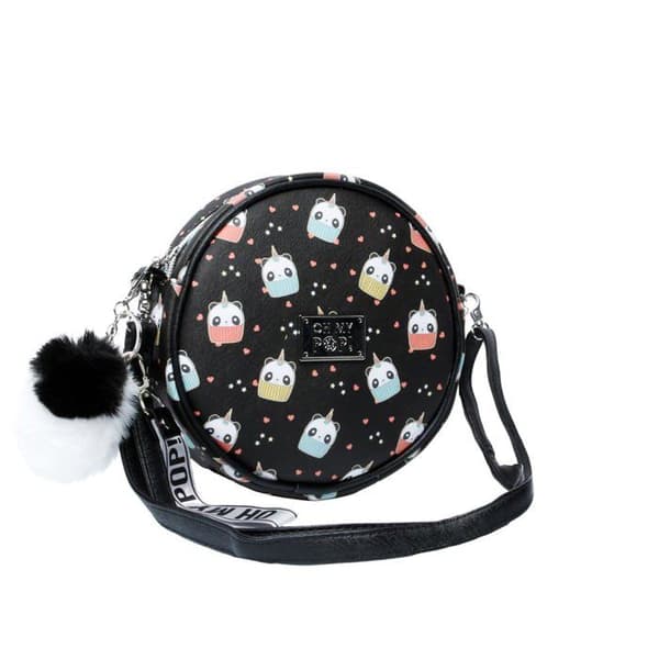Rund Liten Axelväska - Oh My Pop! Pandicorn - Svart - One Size
