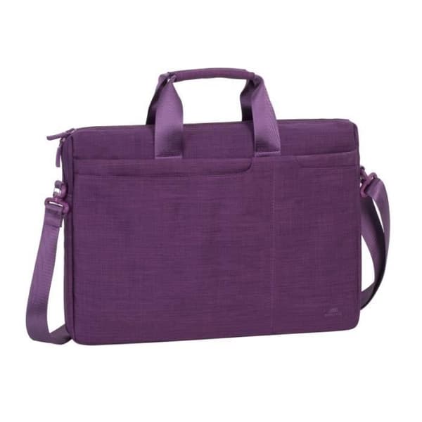 RIVACASE 15,6" Notebook/Bärbar datorväska/Bärbar handväska/axelväska Biscayne-serien med flera fickor – lila