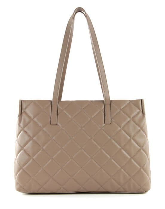 Axelväska - VALENTINO - Ocarina Tote - Brun - Quiltad design - 39x28x16 cm