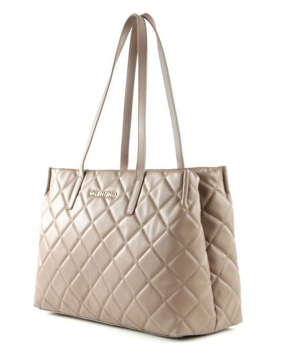 Axelväska - VALENTINO - Ocarina Tote - Brun - Quiltad design - 39x28x16 cm