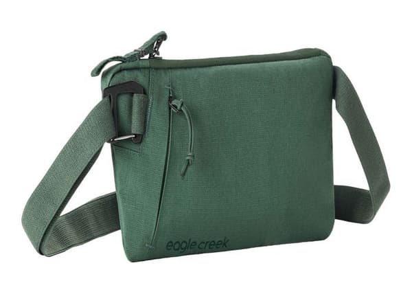 Eagle Creek Sac banan grön mörk för dam och herr - Stash RFID Sling Bag Gräsgrön 299008