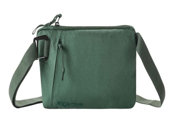 Eagle Creek Sac banan grön mörk för dam och herr - Stash RFID Sling Bag Gräsgrön 299008